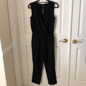 One Clothing Black V-neck jumpsuit